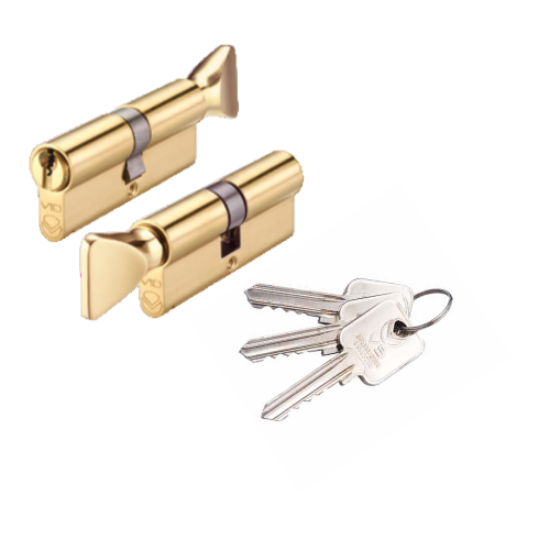 V5 30/40mm Euro Cylinder & Turn Keyed to Differ