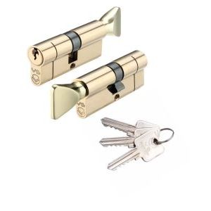 V5 30/40mm Euro Cylinder & Turn Master Keyed