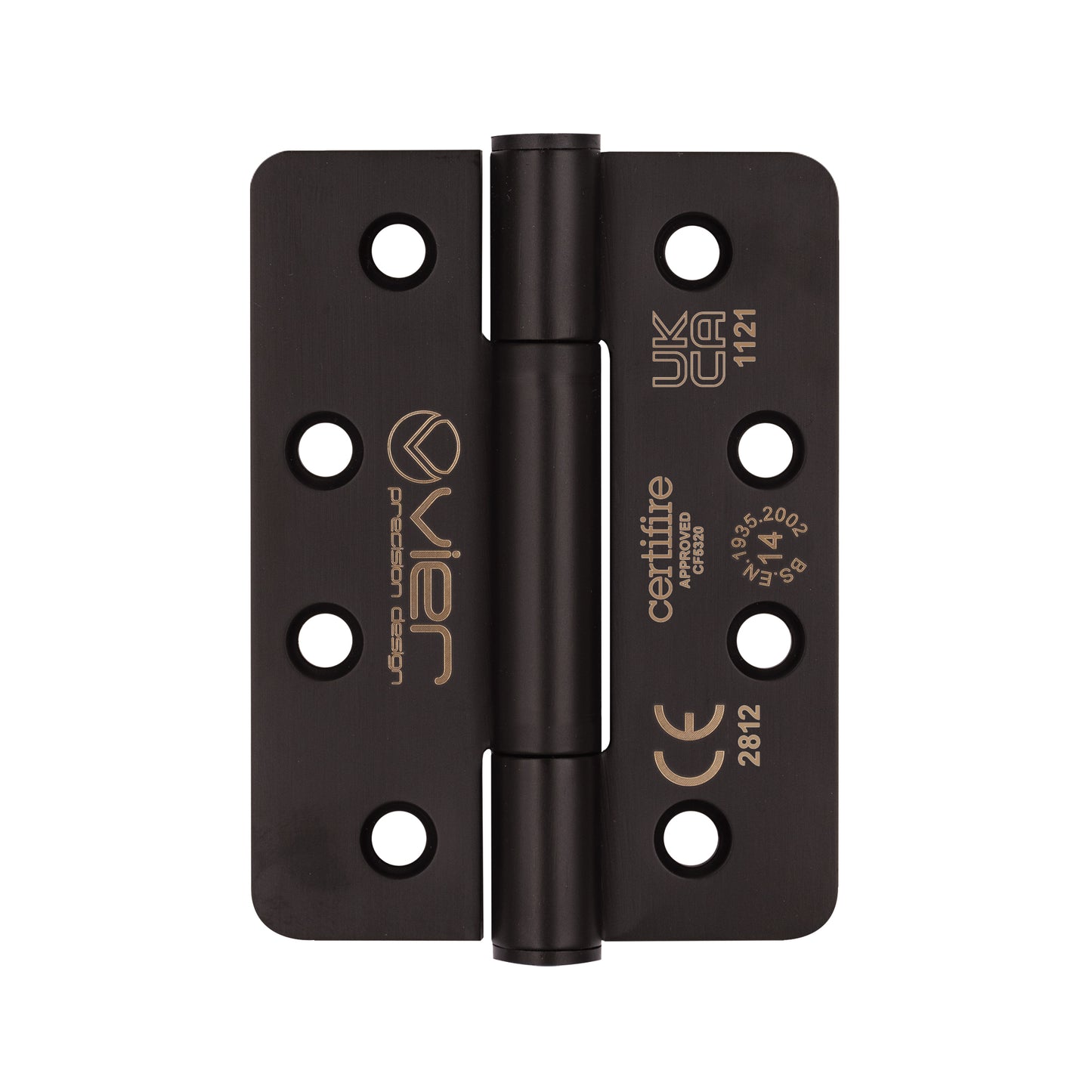 Grade 14 Concealed Bearing Hinge Radius - 102 x 76 x 3mm