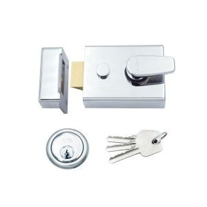 Broad Nightlatch - 60mm c/w 5 Pin Cylinder