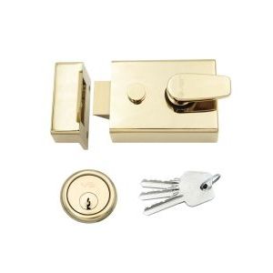 Broad Nightlatch - 60mm c/w 5 Pin Cylinder