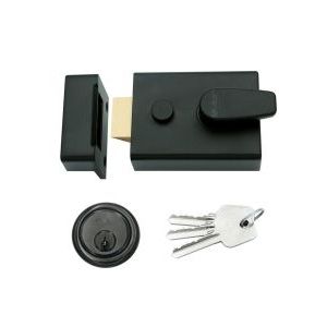 Broad Nightlatch - 60mm c/w 5 Pin Cylinder