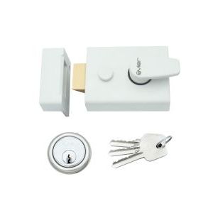 Broad Nightlatch - 60mm c/w 5 Pin Cylinder