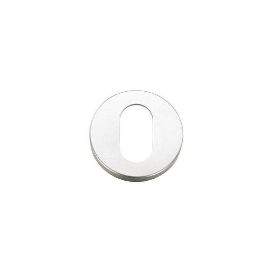 Zoo Hardware Escutcheons Oval Profile with a diameter of 53mm, featuring a sleek oval cutout and a smooth, metallic finish.