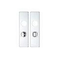 Spare Push on Bathroom Backplate for Aluminium including the Turn and release - 78mm Centres