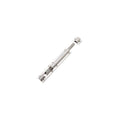 Zoo Hardware Barrel Bolt 900x40mm in silver finish, designed with a cylindrical locking mechanism and a mounting plate, includes keeps and screws for installation.