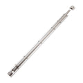 Zoo Hardware Barrel Bolt 900x40mm in a silver stainless steel finish, featuring a long cylindrical rod and a mounting plate, with keeps and screws included.