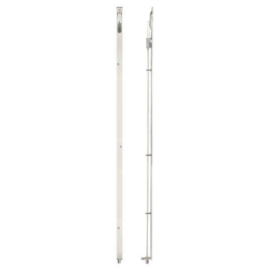 Zoo Hardware Lever-Action Flush Bolt, 914mm in a sleek metallic finish, designed for door-to-door installation. The flush bolt features a slim profile for discreet and unobtrusive functionality.