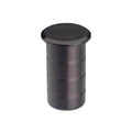 Zoo Hardware Flush Bolt Dust Socket for Concrete in a stainless steel finish, measuring 20x38mm, featuring a cylindrical design with horizontal grooves.