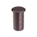 Zoo Hardware Flush Bolt Dust Socket for Concrete in stainless steel, measuring 20x38mm. The socket has a cylindrical shape with a smooth top and visible grooves on the sides.
