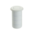 Zoo Hardware Flush Bolt Dust Socket for Concrete, measuring 20x38mm, made of stainless steel, shown in a cylindrical design with a white finish and a rounded top.