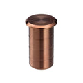 Zoo Hardware Flush Bolt Dust Socket for Concrete, measuring 20x38mm, in stainless steel with a polished finish. The socket features a cylindrical shape and a flat top.