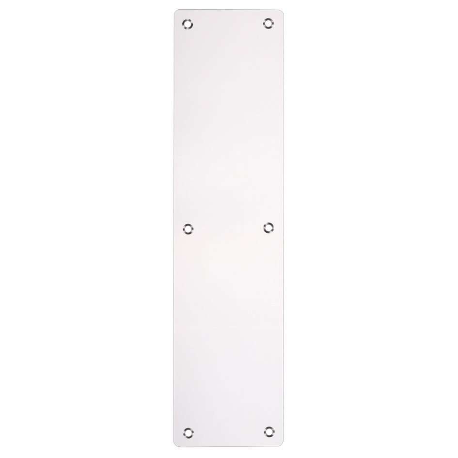 Finger Plate - Blank (Rounded Corner) 75mm x 300mm