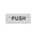 Rectangular Push Sign - 75 x 30mm