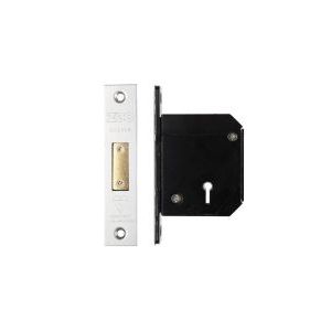 British Standard 5 Lever Deadlock - 67mm c/w Escutcheon - Keyed Alike - Chubb Retro Fit 3G114