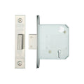 British Standard 5 Lever Deadlock – 64mm & 76mm 76mm Satin Stainless Standard Keyed Love Handles uk