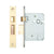 76mm - Deadbolt / Polished Brass