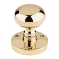 Mushroom Mortice Knob - 61.5mm Rose Diameter, 52mm Diameter Knob