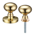 Mushroom Rim Knob - 61.5mm Rose Diameter, 52mm Diameter Knob