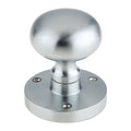 Mushroom Mortice Knob - 61.5mm Rose Diameter, 52mm Diameter Knob