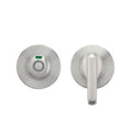 Accessible Turn and HEX Release with Indicator on 52mm Rose - Push On Cover - 5mm Spindle - Grade 304