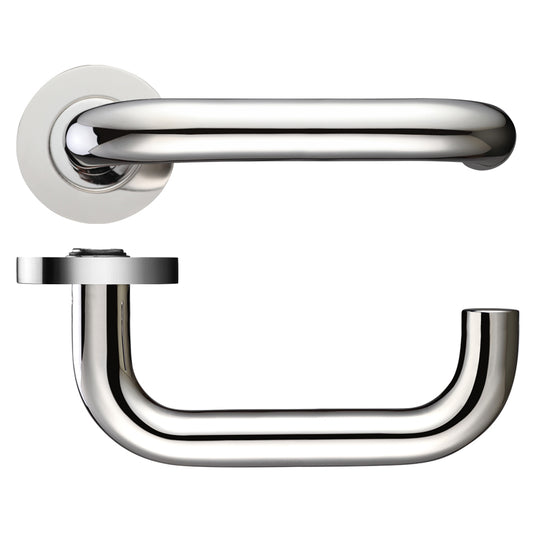 19mm Return to Door Lever on Round Rose
