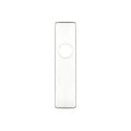 Zoo Hardware Cover Plate for 19mm Return to Door Lever on Short Backplate in a polished finish, measuring 45mm x 180mm, featuring a circular opening for the latch.
