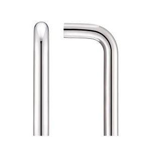 19mm D Pull Handle - 425mm Centers - Grade 304 - Bolt Through Fixings