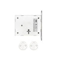 Mortice London Fire Brigade Lock (Key Profile 01), c/w Escutcheons, SSS Finish, CE/UKCA/CERTIFIRE