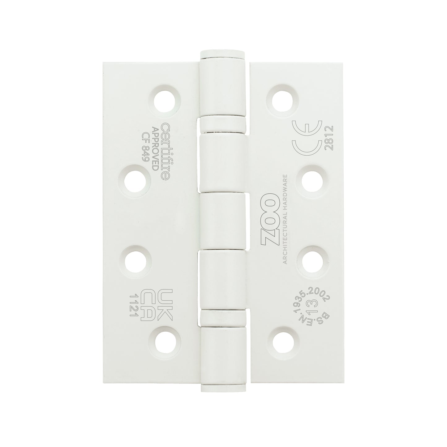 Grade 13 Hinges - Ball Bearing 102mm x 76mm x 3mm Square Corner