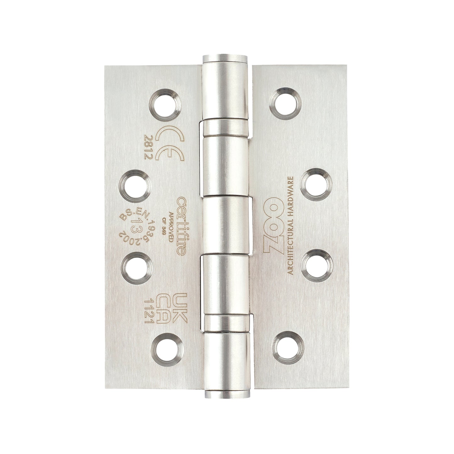 Grade 13 Hinges - Ball Bearing 102mm x 76mm x 3mm Square Corner
