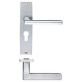Venice Lever Euro Lock (47.5mm Centres) On Backplate - 180x43mm