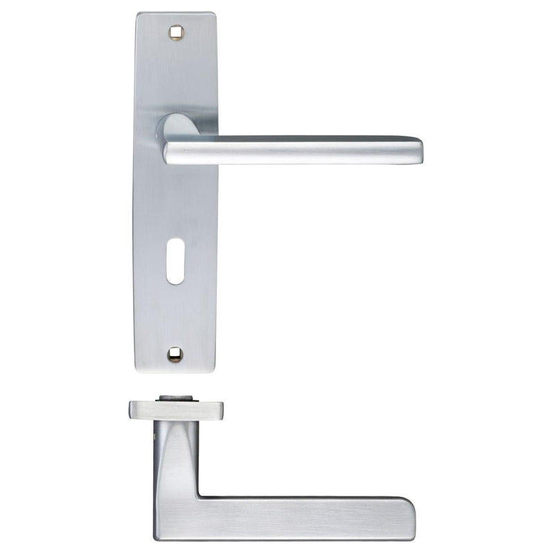 Venice Lever Lock (57mm Centres) On Backplate - 180x43mm
