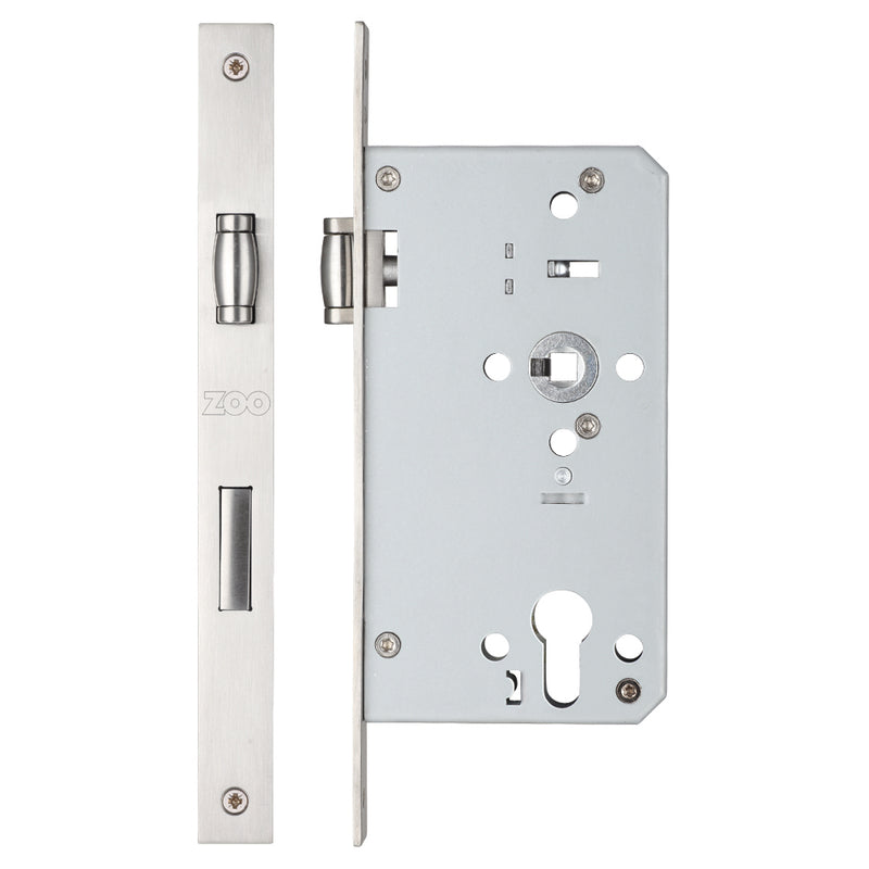 Roller DIN Euro Sashlock - 72mm Centres - 60mm Backset