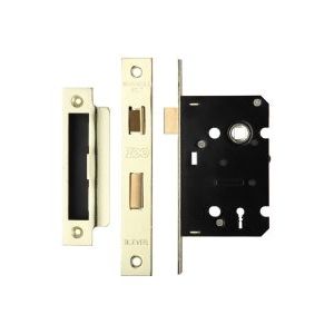 3 Lever Mortice Sashlock, 64mm - 57mm Centres, Square