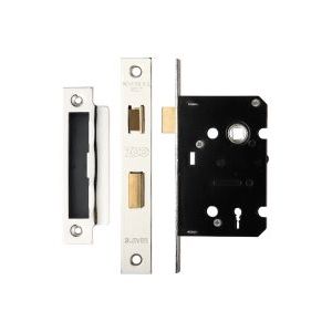 3 Lever Mortice Sashlock, 64mm - 57mm Centres, Square