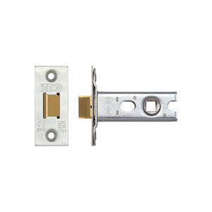 Zoo Hardware Tubular Latch 76mm — Square Forend, Satin Stainless (for Knobs)