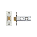 Zoo Hardware Tubular Latch 76mm — Square Forend, Satin Stainless (for Knobs)