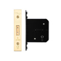 5 Lever Dead Lock 64mm Keyed Alike PVD Brass Love Handles uk