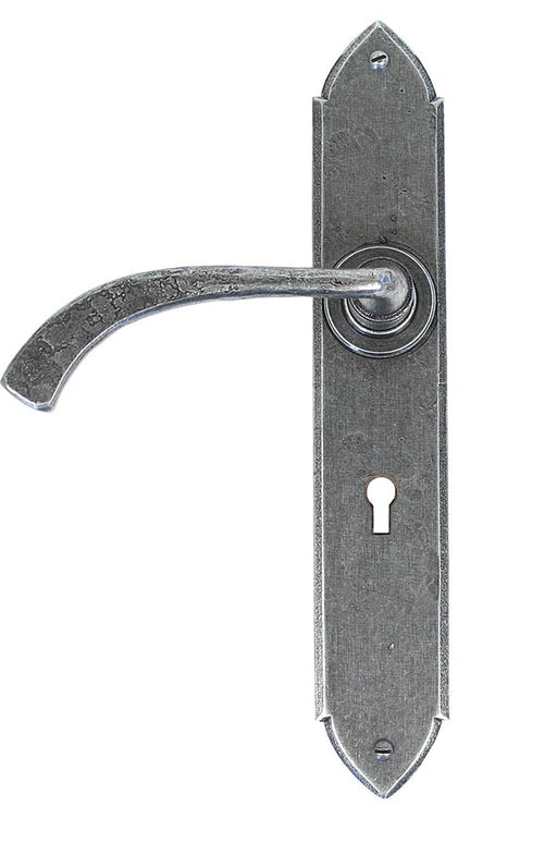 Pewter Gothic Curved Sprung Lever.