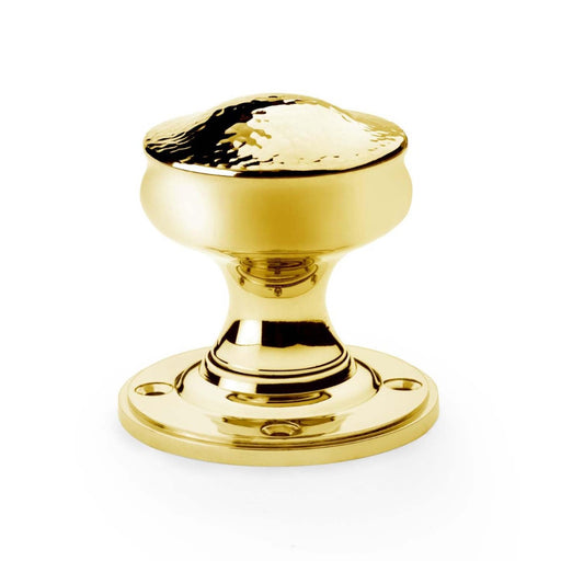 AW - Tortoise Shell Mortice Knob - Unlacquered Brass