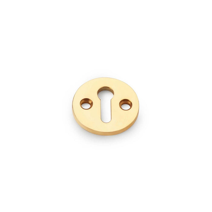 AW - Standard Profile Round Escutcheon - Unlacquered Brass