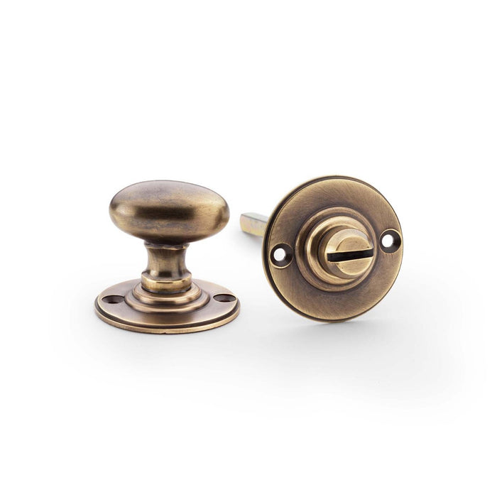 AW - Thumbturn and Release - Antique Brass