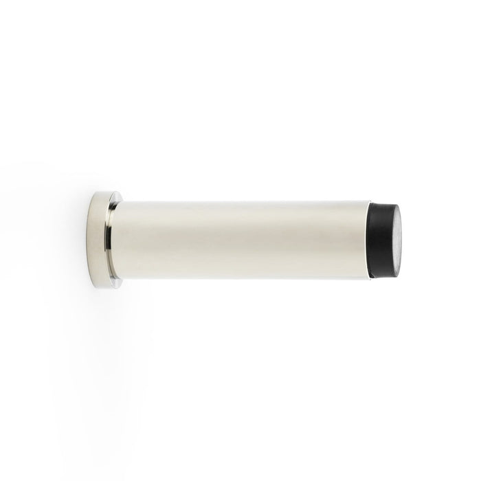 AW - Plain Projection Cylinder Door Stop - Polished Nickel