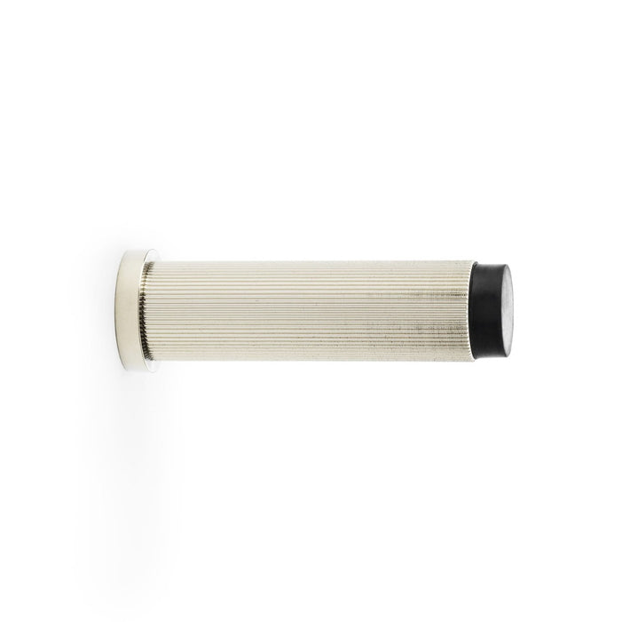 AW - Reeded Projection Door Stop - PVD Polished Nickel