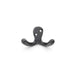 AW - Victorian Double Robe Hook - Black