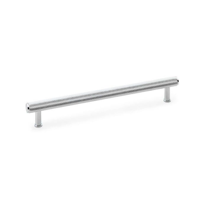 AW - Crispin Knurled T-bar Cupboard Handles Handle - Polished Chrome - 224mm