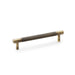 AW - Brunel Knurled T-Bar Cupboard Handle - Antique Brass - Centres 128mm