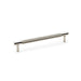 AW - Brunel Knurled T-Bar Cupboard Handle - Polished Nickel - Centres 160mm