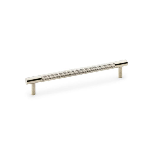 AW - Brunel Knurled T-Bar Cupboard Handle - Satin Nickel - Centres 160mm